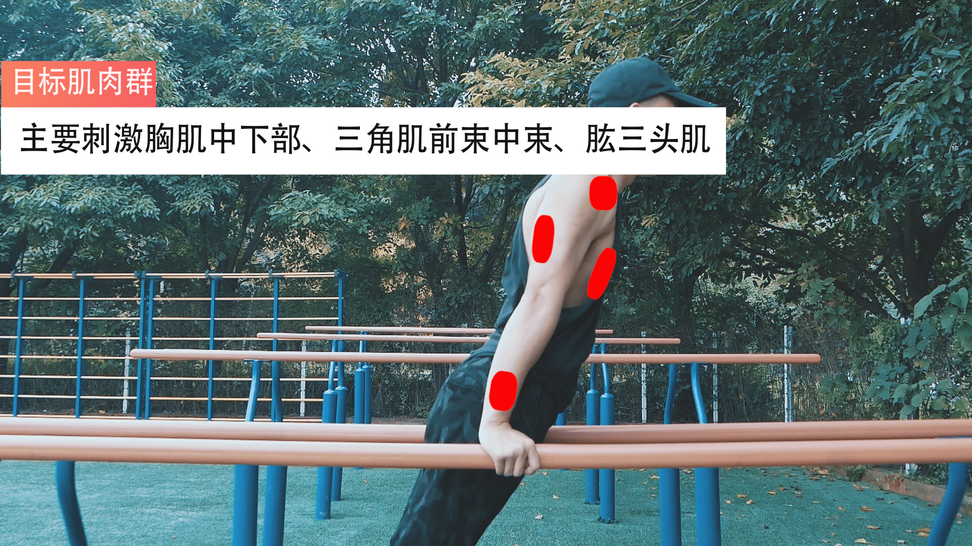健身新手如何突破双杠屈臂撑？只需掌握4个要点，一看就会